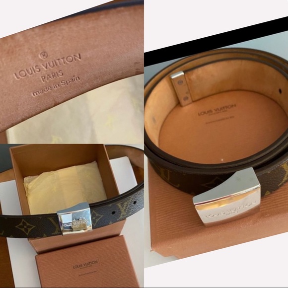 🔥🔥💯 LOUIS VUITTON
Monogram Canvas Square Belt - Picture 2 of 16